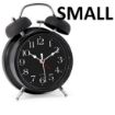 Picture of Vintage Twin Bell Alarm Clock with Night Led Light TWIN BELL BLACK CLOCK SMALL