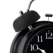 Picture of Vintage Twin Bell Alarm Clock with Night Led Light TWIN BELL BLACK CLOCK SMALL