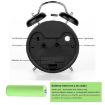Picture of Vintage Twin Bell Alarm Clock with Night Led Light TWIN BELL BLACK CLOCK SMALL