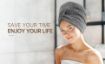 Picture of Hair Towel Wrap Absorbent Towel Hair-Drying Bathrobe Magic Hair Warp Towel Super Quick-Drying Microfiber