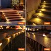 Picture of Waterproof LED Deck Light  Warm White Solar Stair Lamp (4 PIS) Solar Powered Step Led Light