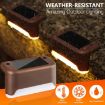 Picture of Waterproof LED Deck Light  Warm White Solar Stair Lamp (4 PIS) Solar Powered Step Led Light