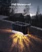 Picture of Waterproof LED Deck Light  Warm White Solar Stair Lamp (4 PIS) Solar Powered Step Led Light