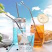Picture of steel strove Stainless Steel Reusable SS 304 Food Grade Beverage Drinking Straws with Straw Cleaning Brush BPA Free Metal for Smoothies
