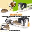 Picture of Mouse Traps Box Enlarged No Kill Rat Trap Machine Reusable Transparent Plastic Catch Rat