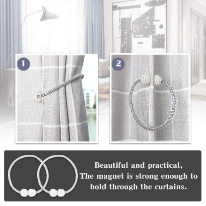Picture of (PACK F 2 ) MAGNETIC CURTAIN DRAPE TIE BACKS ROPE