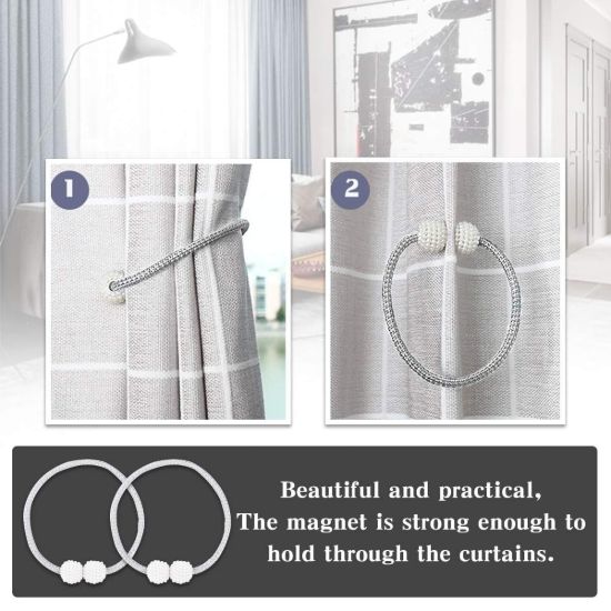 Picture of (PACK F 2 ) MAGNETIC CURTAIN DRAPE TIE BACKS ROPE