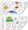 Picture of DRAWING ROLL Drawing Sheets DIY Color Filling Sticker Roll Coloring Poster