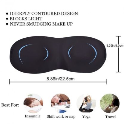 Picture of 3D LIGHT BLOCKING SLEEP EYE MASK