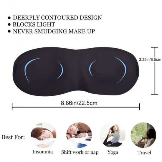Picture of 3D LIGHT BLOCKING SLEEP EYE MASK