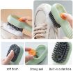 Picture of SOAP DISPENSER PUMP Soap Dispensing Cleaning Brush with Handle Scrubbing Reusable Washing Shoe Brush for Shoes Clothes Cleaning