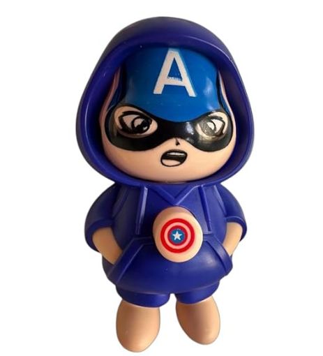 Picture of Face Changing Keychain  Captain America Face Changing Keychain  D Cartoon Character