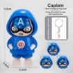 Picture of Face Changing Keychain  Captain America Face Changing Keychain  D Cartoon Character