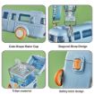 Picture of Bus Water Cup Car Straw Water Cup 500 Ml Bus Water Bottle Water Bottle