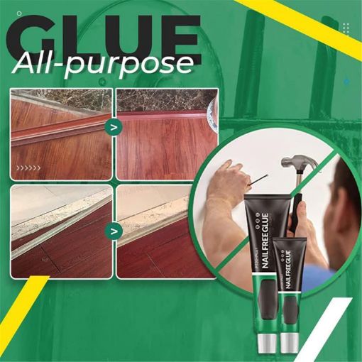 Picture of Nail Free Sealant Glue Multifunction Adhesive Glue Multifunctional Strong Glue for Wood, Ceramic, Metal, Glass, All-Purpose Heavy-Duty Adhesive(12 Gram) metal glue nail free metal tube Glue for Wood Ceramic  Metal  Glass