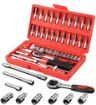 Picture of 46-in-1 Pcs Kit and Screwdriver and Multi-Purpose Combination Tool Case Precision Socket Set