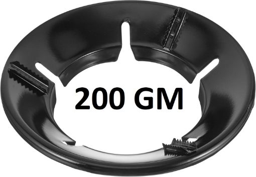 Picture of BLACK GAS SAVER 220 GM  Black Gas Stove Burner Stand Gas Chula Burner Gas Saver Jali Ring Fire & Windproof Energy Saving