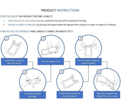 Picture of UNIVERSAL WATERPROOF MOBILE COVER CASE