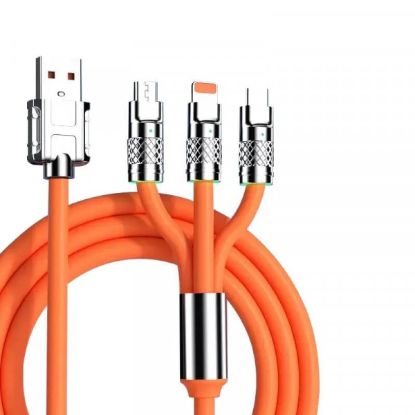 Picture of 3 IN 1 CHARGING CABLE ORANGE