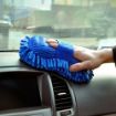 Picture of Multipurpose 2 in 1 Chenille Hand Duster with Microfiber Mitts and Sponge with Grip Holding Car Accessories