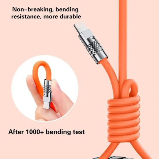 Picture of 3 IN 1 CHARGING CABLE ORANGE