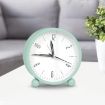 Picture of BLUE CLOCK Round Silent Analog Desk Alarm Clock Non Ticking with Snooze Super Silent Alarm Clock