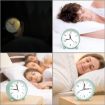 Picture of BLUE CLOCK Round Silent Analog Desk Alarm Clock Non Ticking with Snooze Super Silent Alarm Clock