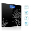 Picture of Digital Body Weight Bathroom Scale Electronic Thick Tempered Glass & LCD Display Health Body Weight Scales