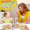 Picture of Wooden Number Puzzle Numbers Learning Toy  Wooden Puzzle with Large Colourful Numbers