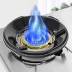 Picture of BLACK GAS SAVER RING STAND Black Gas Stove Burner Stand Gas Chula Burner Gas Saver Jali Ring Fire & Windproof Energy Saving