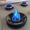 Picture of BLACK GAS SAVER RING STAND Black Gas Stove Burner Stand Gas Chula Burner Gas Saver Jali Ring Fire & Windproof Energy Saving