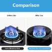 Picture of BLACK GAS SAVER RING STAND Black Gas Stove Burner Stand Gas Chula Burner Gas Saver Jali Ring Fire & Windproof Energy Saving