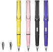 Picture of 2 IN 1 PENCIL PENCIL ERASER Reusable Everlasting Ink-less Pencils Portable Eternal Erasable Metal Writing Pens Infinite Replaceable Graphite Nib Triangular Golf Stationary Set