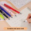 Picture of 2 IN 1 PENCIL PENCIL ERASER Reusable Everlasting Ink-less Pencils Portable Eternal Erasable Metal Writing Pens Infinite Replaceable Graphite Nib Triangular Golf Stationary Set