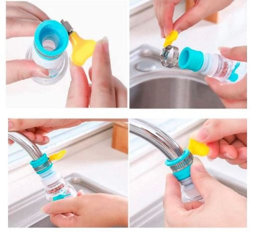 Picture of Water Saving Movable Sink Faucet Expandable Water Tap Filter Shower Head