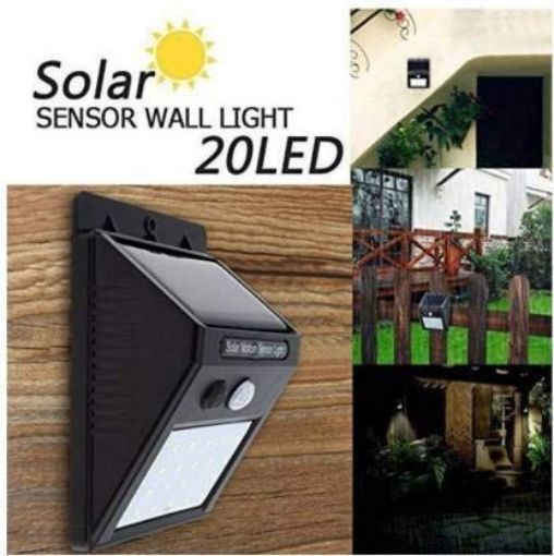 Picture of Solar light 20 LED Bright Outdoor Security Lights with Motion Sensor Solar Powered Wireless Waterproof Night Spotlight for Outdoor Solar Lights for Home Bright Outdoor Security Lights with Motion Sensor Solar