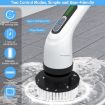 Picture of 9 in1 Electric Scrubber Brush Cordless Cleaning Brush with 9 Replaceable Brushes and Adjustable Extension Handle Electric Spin Scrubber 9 IN 1 BRUSH 9 IN 1 CLEANING BRUSH