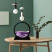 Picture of PURPLE Mobile Hourglass Art 3D Natural Landscape Sand Painting Moving Sand Art Picture Decor Round Glass Frame Display Flowing Sand Relaxing