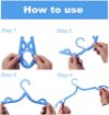 Picture of Folding Clothes Hanger Portable Travel Hanger