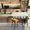 Picture of Marble Aluminum Foil Kitchen Stickers Waterproof Self Adhesive Wallpaper PVC Bathroom Wall Stickers Contact Paper GREEN MARBLE FOIL PAER