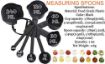 Picture of Kitchen Measuring Cups and Spoons  Bakeware 8 Pcs Plastic Baking and Cooking Measurement Set 4 Measuring Cups and 4 Spoons
