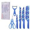 Picture of 6 PCS SS KITCHEN KNIFE SET Kitchen Knife  Color Printing Knife 6 pcs Color Printing Knife