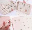 Picture of JEWELLERY BOX Jewellery Organiser PU Leather Zipper Portable Storage Box Case JEWELLERY ORGANIZER BOX JEWELLERY  BOX