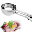 Picture of Ice cream scoops ice cream scoopers stainless steel Multi Use Food Spoon Easy Handheld Trigger Cookie Melon Scoop Ice Cream Serving