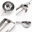 Picture of Ice cream scoops ice cream scoopers stainless steel Multi Use Food Spoon Easy Handheld Trigger Cookie Melon Scoop Ice Cream Serving