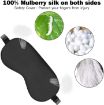 Picture of Mulberry Silk Sleep Mask Eye Mask upeer  Smooth for Blind Fold Ultra Smooth Adjustable Sleep Mask and Blind Fold