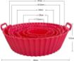 Picture of 6 Pcs Air Fryer Silicone Pot reusable air fryer silicone liner air fryer pan Reusable Basket