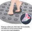Picture of Round Silicone Shower mat Non-Slip Bath mat Antibacterial Anti-Mold Soft Shower mat PVC Bathroom Mat Machine Washable Foot Massage Bathtub Mat  Non-Slip Massage Silicone Pad Round