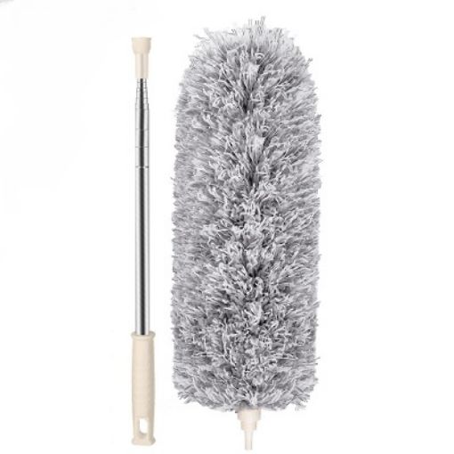 Picture of Flexible Fan Cleaning Duster for Multi-Purpose Cleaning of Home Fan Cleaning Brush GREY FAN MOP 100 INCH MOP