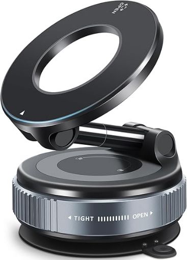 Picture of Magnetic Phone Holder phone holder magnetic Vacuum Suction Magnetic Phone Holder Magnetic Phone Holder Phone Holder   360° Adjustable Vacuum Magnetic Suction Cup Car Phone